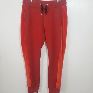 IVY PARK Chilli Red Velvet Oversized Joggers NWOT
